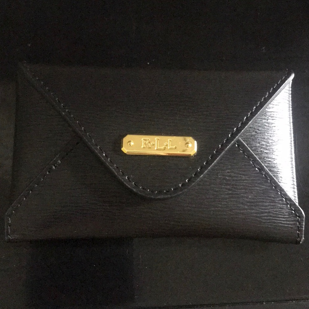 Lauren by Ralph Lauren leather envelope card case